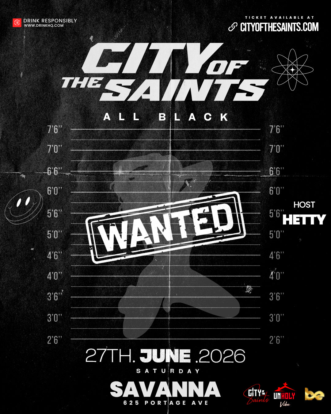 City of The Saints - All Black, June Edition