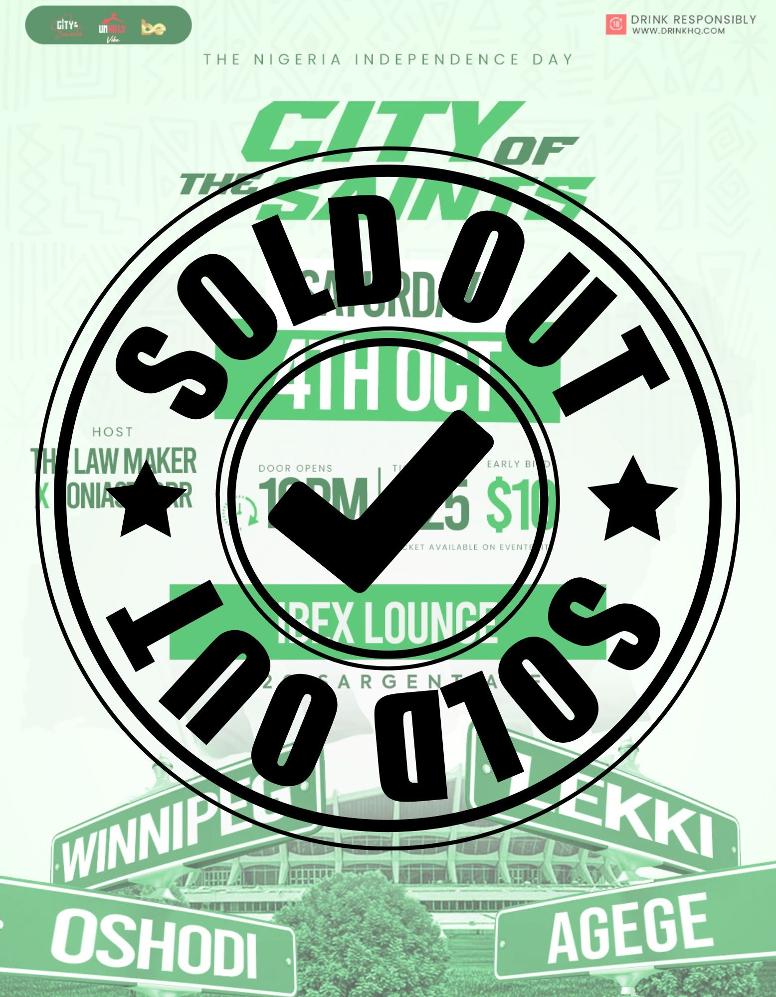 City of The Saints - October Edition Regular Early Bird Tickets