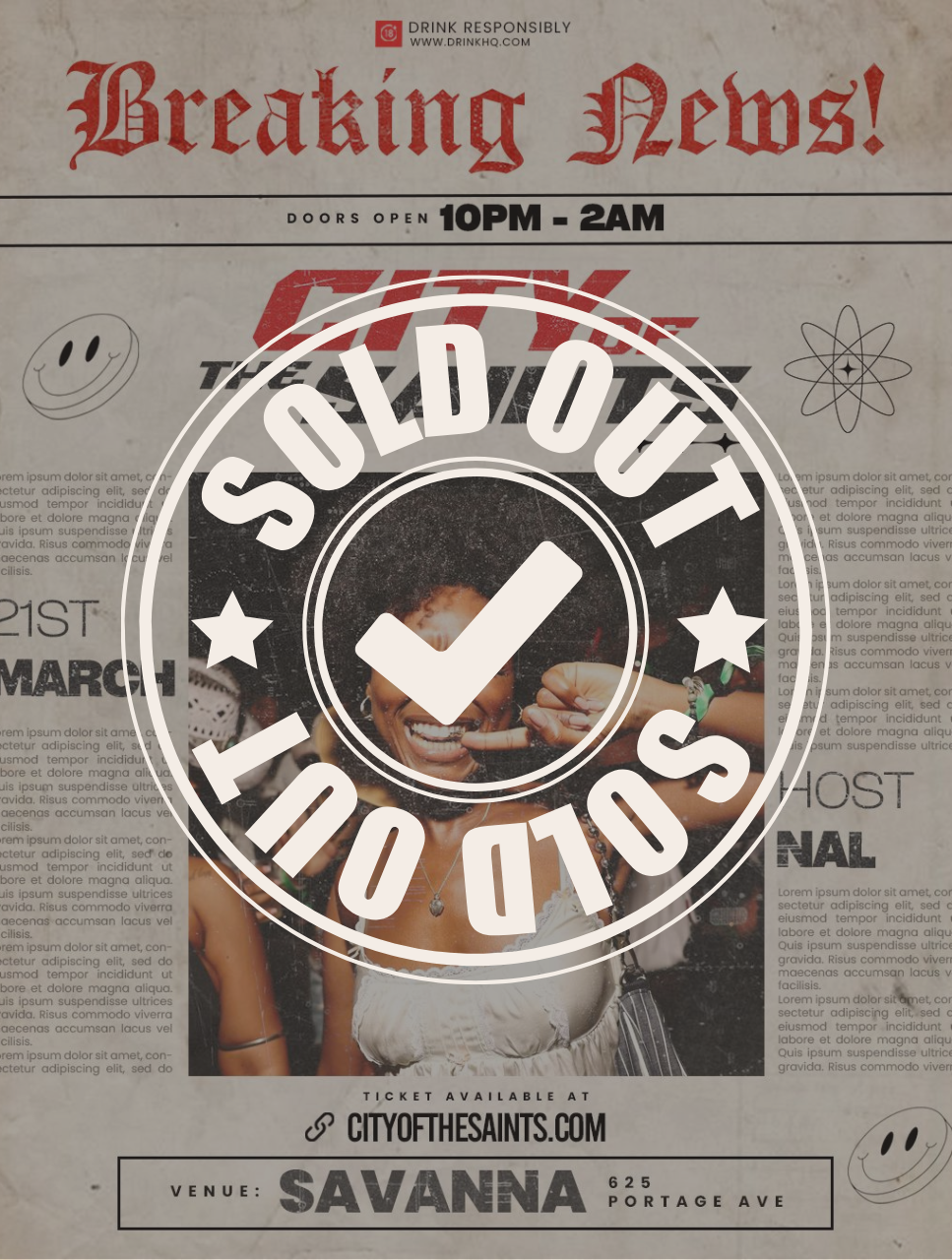 Regular Ticket; City of The Saints - March Edition