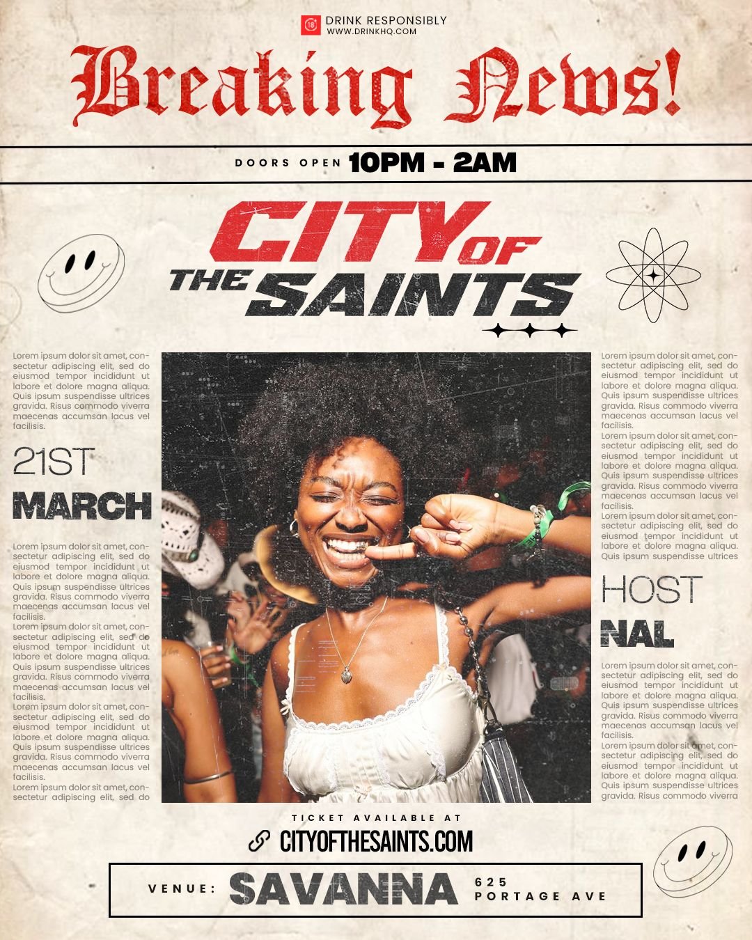 Group of 3 Ticket - City of The Saints - March Edition